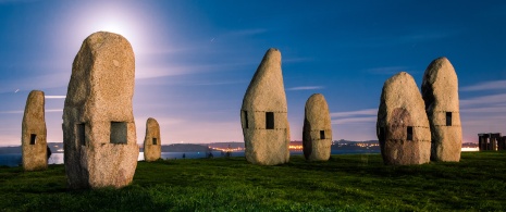 Menhirs for Peace next to the Tower of Hercules, A Coruña Menhirs for Peace next to the Tower of Hercules, A Coruña