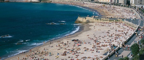 Praia de Riazor, Corunha Praia de Riazor, Corunha
