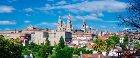 View of Santiago de Compostela Cathedral, Galicia View of Santiago de Compostela Cathedral, Galicia
