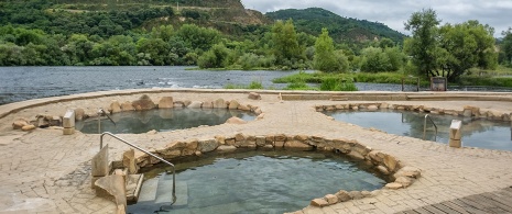 Muiño da Veiga Thermal Baths in the Outariz spa area in Ourense, Galicia Muiño da Veiga Thermal Baths in the Outariz spa area in Ourense, Galicia