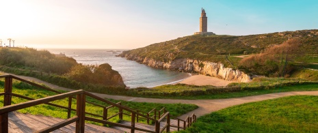 The Tower of Hercules, A Coruña. Galicia The Tower of Hercules, A Coruña. Galicia