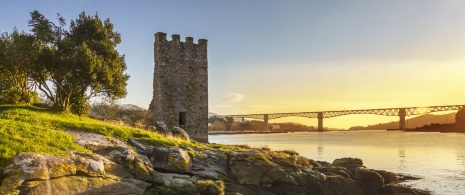 Detail of the West Towers of Catoira in Pontevedra, Galicia Detail of the West Towers of Catoira in Pontevedra, Galicia