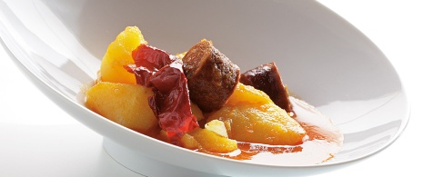 Potatoes with chorizo Potatoes with chorizo