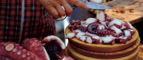 Pulpo a Feira, the traditional octopus dish of Galicia Pulpo a Feira, the traditional octopus dish of Galicia