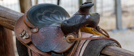 Saddle made of leather Saddle made of leather