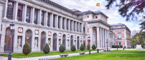 West entrance to the Prado Museum in Madrid, Region of Madrid West entrance to the Prado Museum in Madrid, Region of Madrid