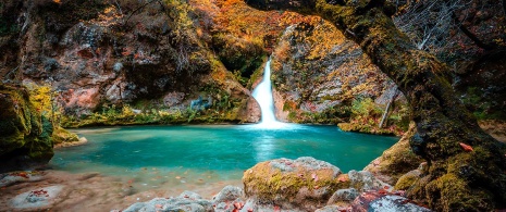 Nacimiento del río Urederra. Navarra Nacimiento del río Urederra. Navarra