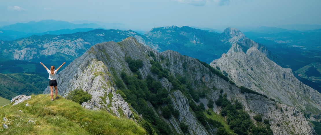 Widoki na górę Anboto, w prowincji Álava, Kraj Basków