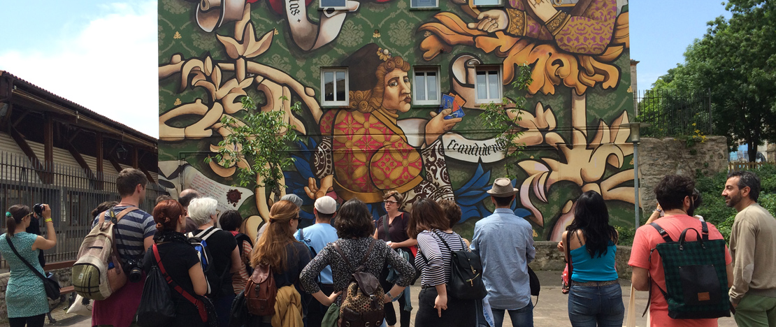Guided street art tour of Vitoria in Alava, Basque Country