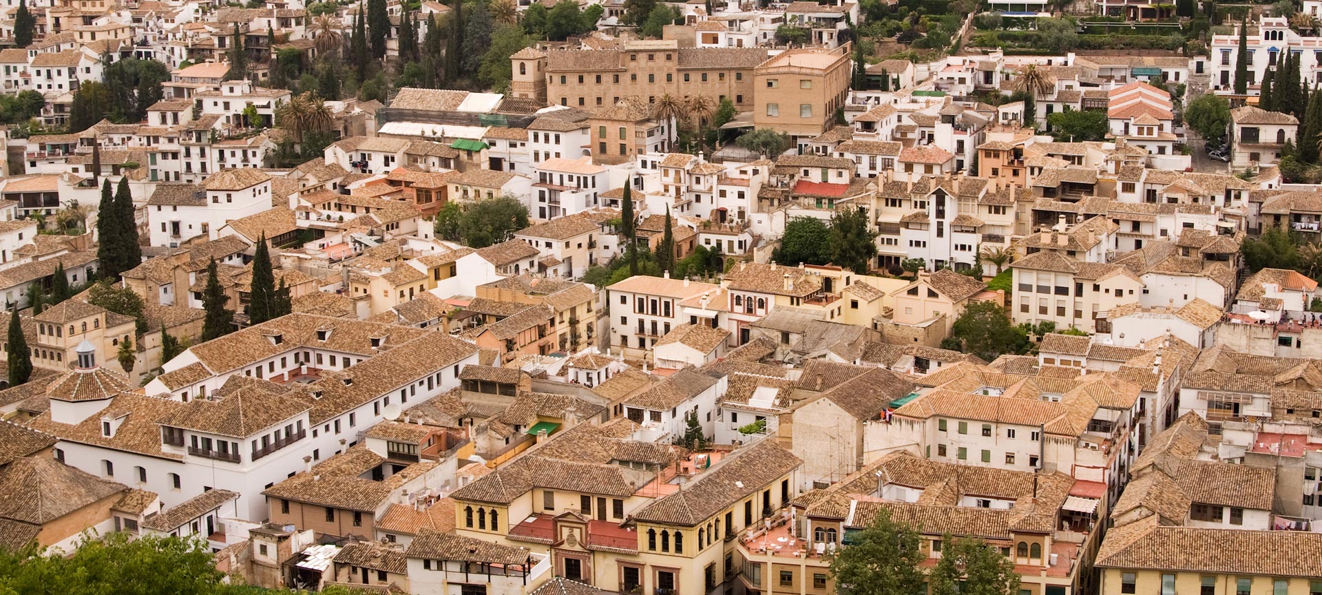 Vue du quartier de l'Albaicín, Grenade