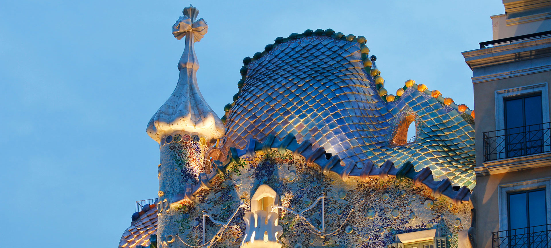 Dettaglio della facciata della Casa Batlló, Barcellona