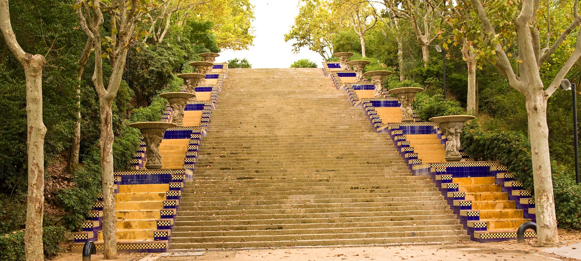 Treppe im Montjuïc-Park, Barcelona
