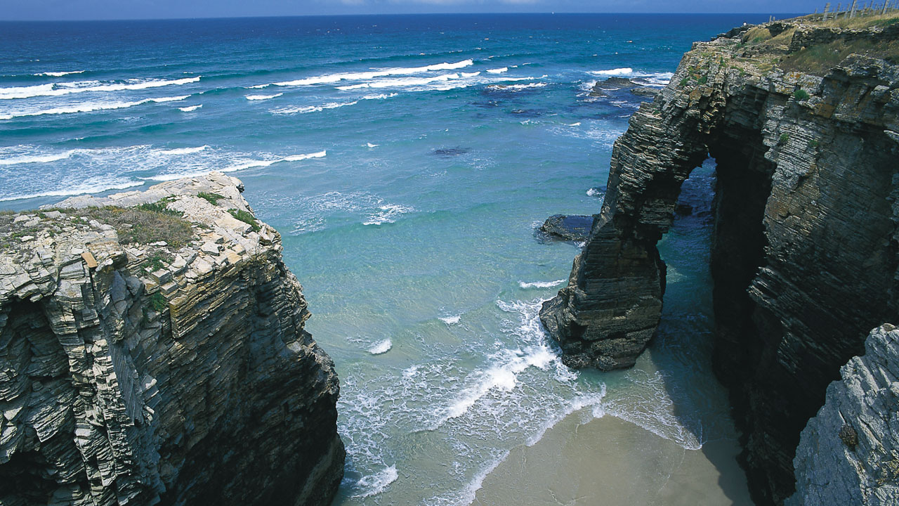 Las Catedrales beach. Ribadeo, Lugo