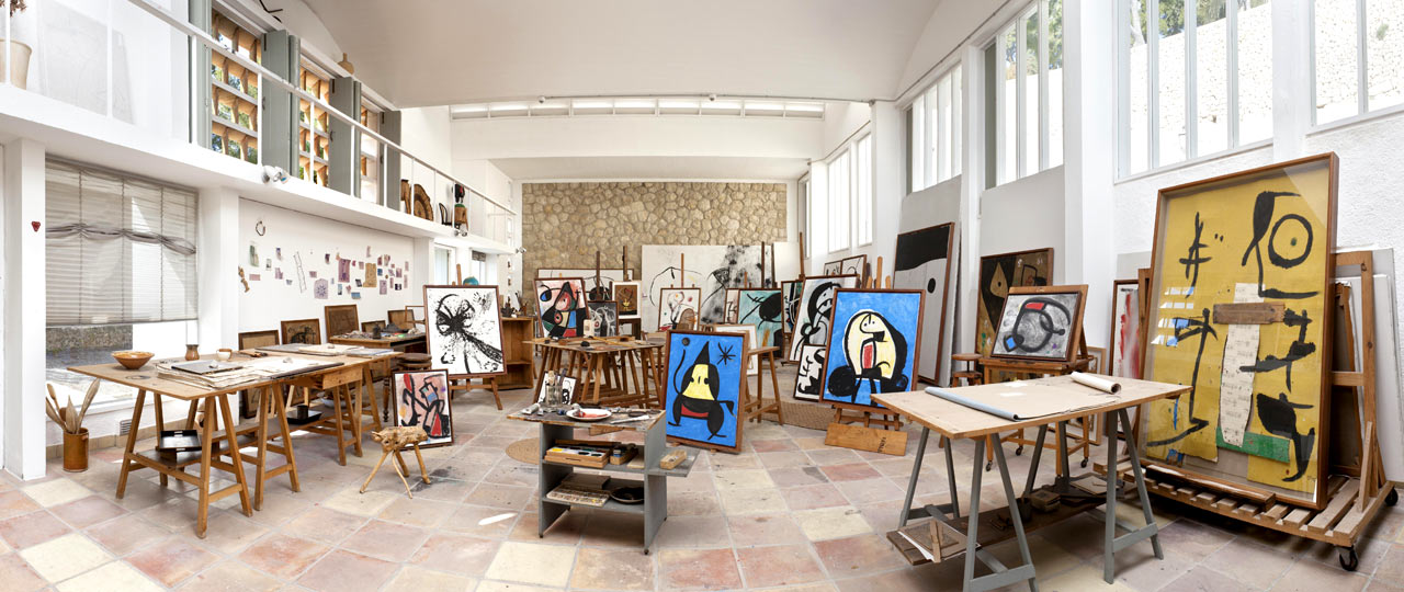 Studio at the Fundacion Pilar i Joan Miro, Palma