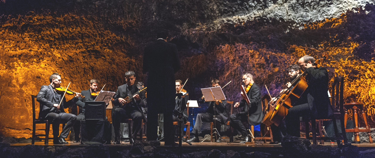 Concert in Los Verdes cave, Lanzarote