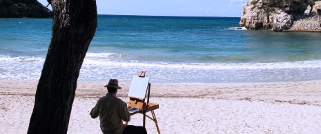 Peinture en plein air, Minorque Peinture en plein air, Minorque