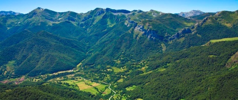 Widok z Fuente Dé, Kantabria Widok z Fuente Dé, Kantabria