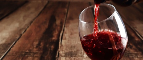 Glas Rotwein Glas Rotwein